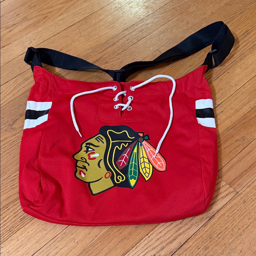 Chicago Blackhawks NHL jersey bag made by the brand Pro-FAN-ity by Little Earth.